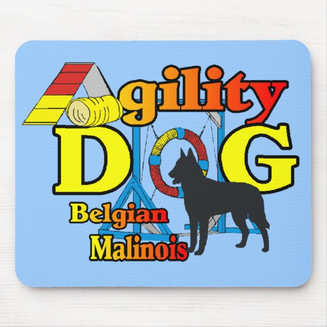 Agilitet Belgium Malinois Gifts Musmatta (Framsidan)