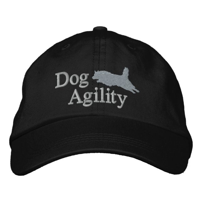 Agilitet Belgium Tervuren Embroized Hat (Silver) Broderad Keps (Framsida)