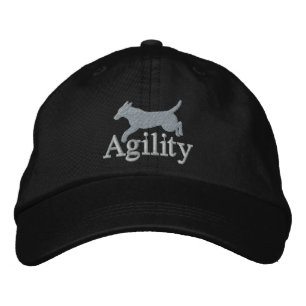 Agilitet Labrador Retriever Embroized Hat (Silver) Broderad Keps