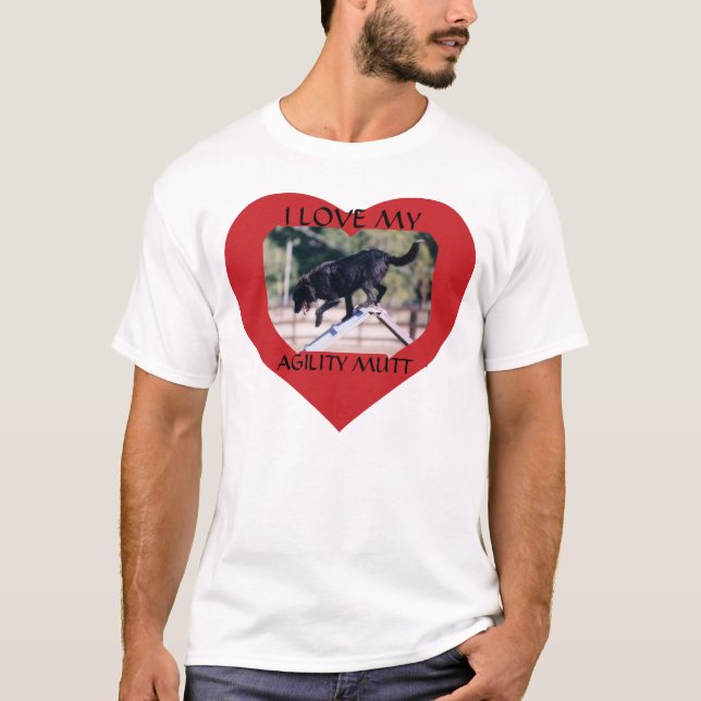 Agilitet Mutt T-Shirt - Anpassad (Framsida)