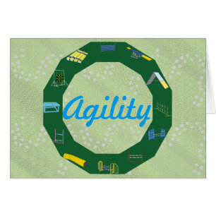 Agility cirklar hälsningskort