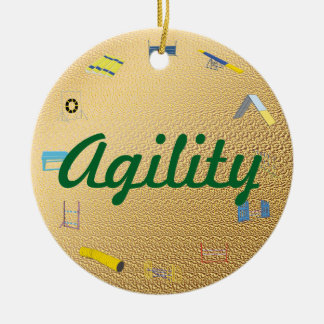 Agility cirklar julgransprydnad keramik