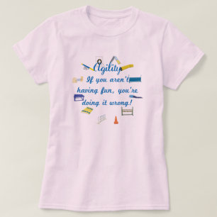 Agility som har roligt t shirt