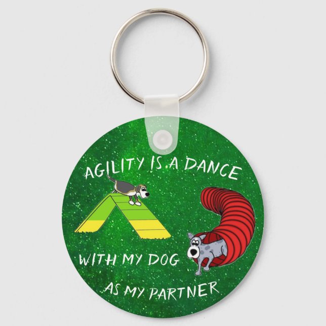 Agility themed Keychain Nyckelring (Framsida)