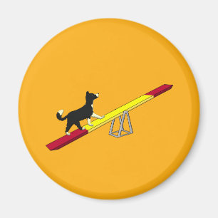 Agilityhund Magnet