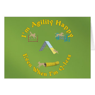 Agilitylycklig Hälsningskort