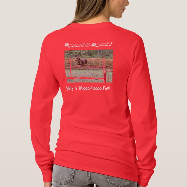 Agilityskjorta med dobermanen tee shirt (Baksida)