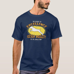 AgilityVizsla hemlig mörk TeeShirt Tee