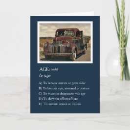 Aging - I'll Make it up as I Go - Birthday Card Kort