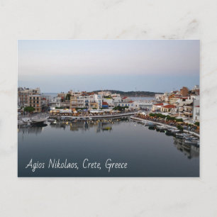 Agios Nikolaos Sjö vykort
