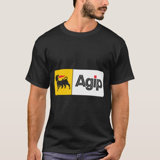 Agip Logotyp Merchandise Essential T Shirt (Framsida)