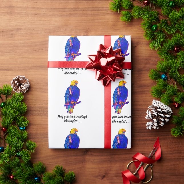 Ägle i Färg Bible Vingar som Eagles Presentpapper (Julgåva)