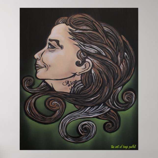 Agless Beauty Poster av Benji Paffel (Framsidan)