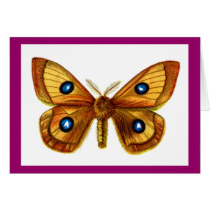 Aglia Tau Butterfly Hälsningskort
