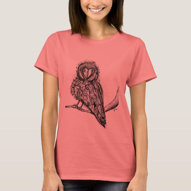 Ägligt Cute Ringer T (V) Tee Shirt (Framsida)