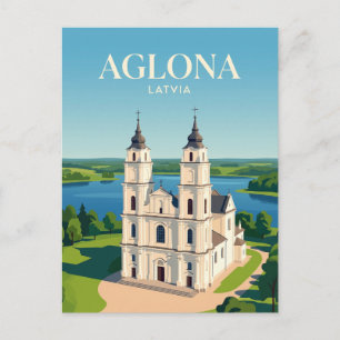 Aglonas basilika Lettland Vykort
