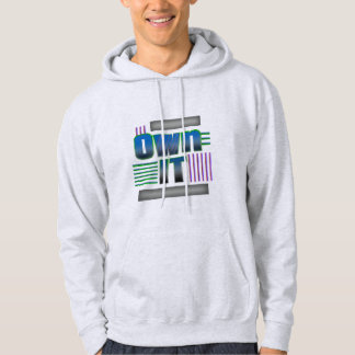 Ägna Det Abstrakt Linje Konst Text Design Hoodie