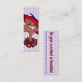 Agnes, med citat, lyckokort mini visitkort