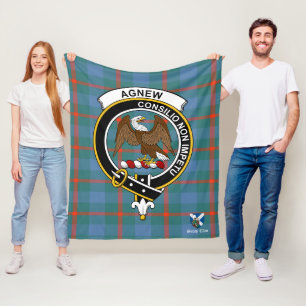 Agnew Ancient Klan Badge Tartan Play Fleecefilt