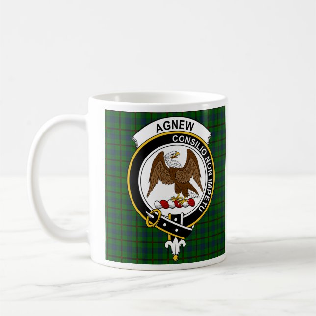 Agnew Hunting Klan Badge Coffee Mugg - Storlek 11o (Vänster)