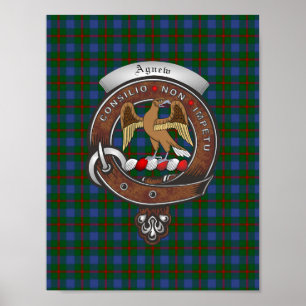Agnew Klan Badge & Tartan 8.5x11 Poster