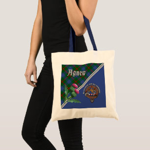 Agnew Klan Badge & Tartan Tote Bag Tygkasse