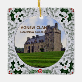 Agnew Klans Lochnaw Castle Holly Berries Julafton Julgransprydnad Keramik
