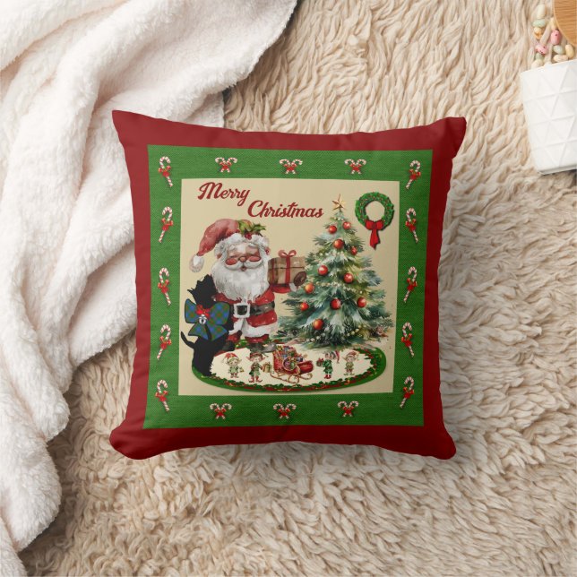 Agnew Scottie & Santa Kudde (Filt)