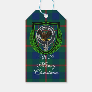 Agnew Scottish Clan Tartan & Crest Presentetikett
