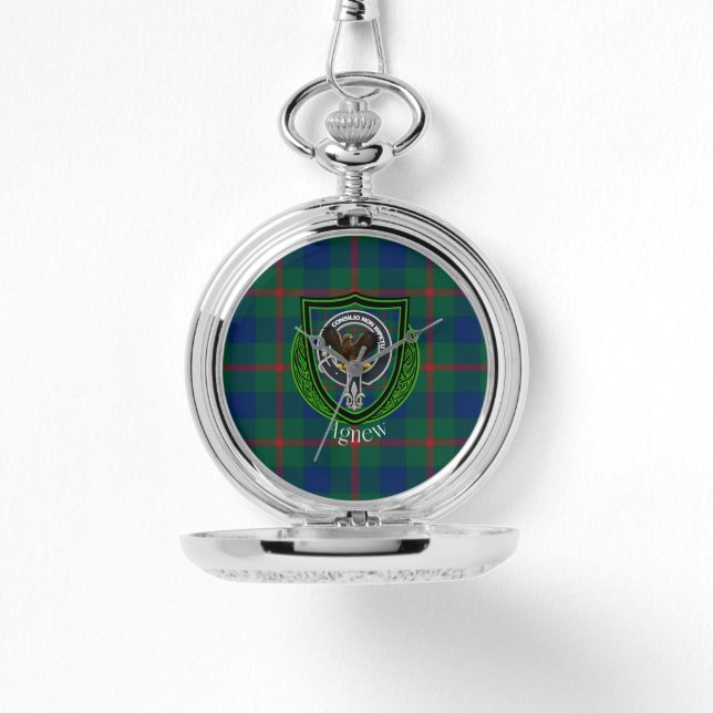 Agnew Scottish Klan Tartan & Vapensköld Armbandsur (Framsida)