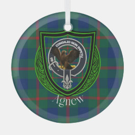 Agnew Scottish Klan Tartan & Vapensköld Julgransdekoration