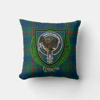 Agnew Scottish Klan Tartan Vapensköld Kudde