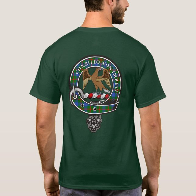 Agnew Tartan Klan Badge Personlig T-Shirt (Baksida)