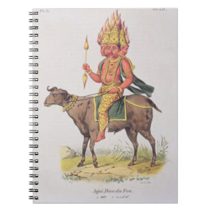 Agni gud av Fire som inristas av den Charles Anteckningsbok