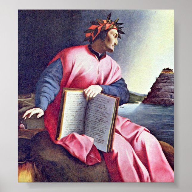 Agnolo Gaddi - Allegorical Portrait (Dante) Poster (Framsidan)