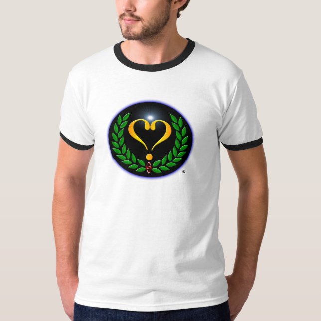 Agnostic alliansinternationell - manar Ringed T-shirt (Framsida)