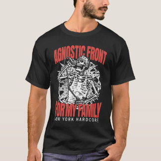 Agnostic Front's - For My Family Skeleton T Shirt
