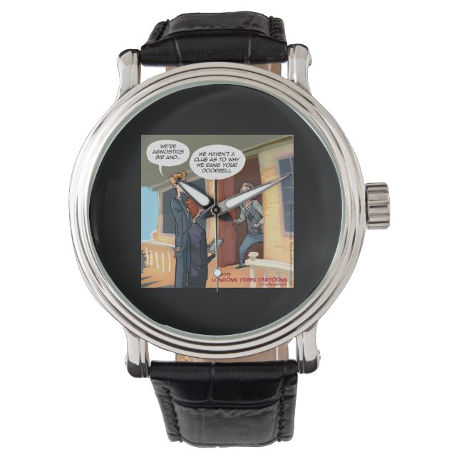 Agnostic Missionaries Unisex Funny Watch Armbandsur (Framsida)
