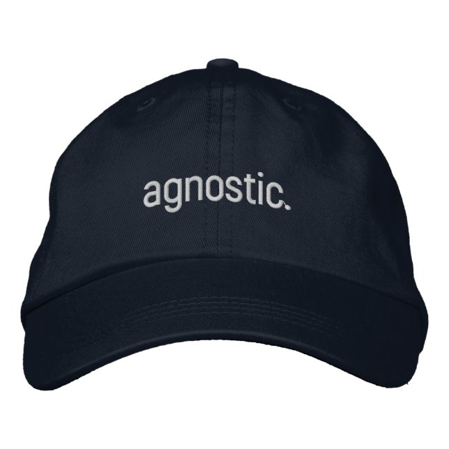 Agnostic VC Hat (flottan) Broderad Keps (Framsida)