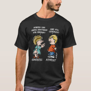 Agnostic vs. Atheist T-Shirt