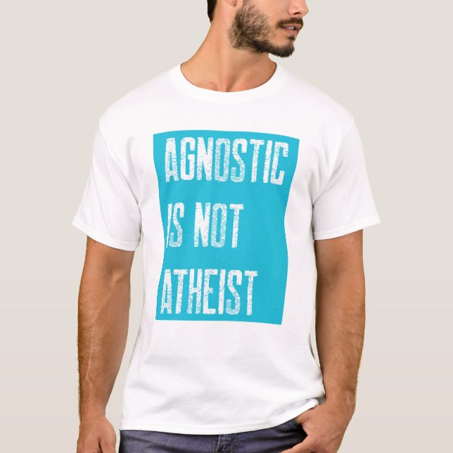 Agnostiskt, inte akist t shirt (Framsida)