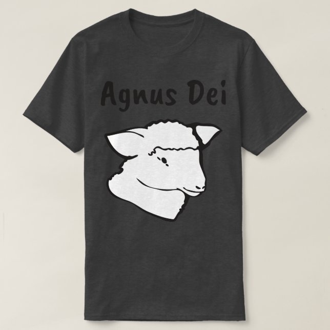 Agnus Dei God Jesus Kristus Lamb T Shirt (Design framsida)