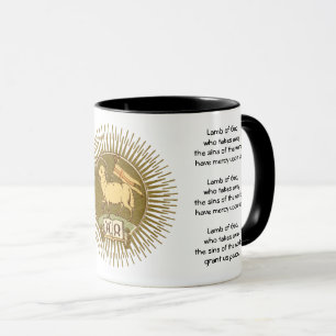 Agnus Dei (Guds lamm) med bönekaffe Mugg