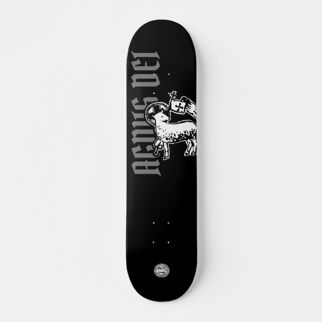 Agnus Dei - Guds skateboard lamm, 8 1/8-tums däck (Framsida)