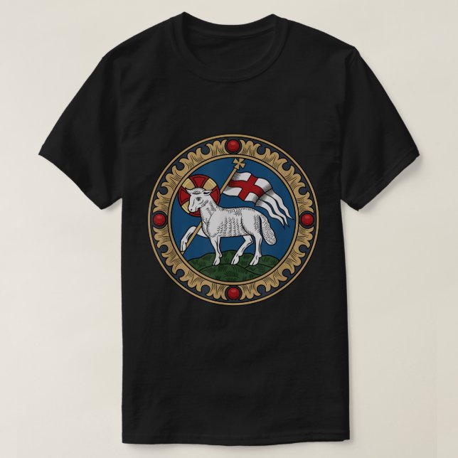 Agnus Dei Lamb från Jesus Kristus T Shirt (Design framsida)