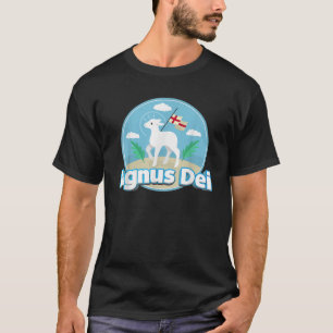 Agnus Dei Lamb gud Traditionell latinsk massa kato T Shirt
