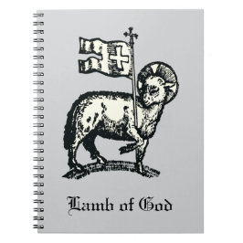 Agnus Dei Påskens Guds lamm Finkonst Anteckningsbok