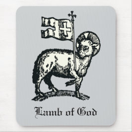 Agnus Dei Påskens Guds lamm Finkonst Musmatta