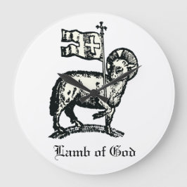 Agnus Dei Påskens Guds lamm Finkonst Stor Klocka