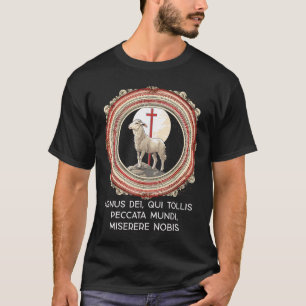 Agnus Dei Sanctus Traditional Latin Mass Catholic T Shirt